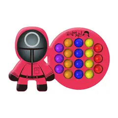 MEGIMPERU - Juguete Pop It Sensorial Antiestrés Juego del Calamar Ci