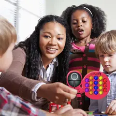 MEGIMPERU - Juguete Pop It Sensorial Antiestrés Juego del Calamar Cu