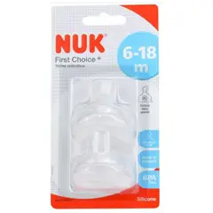 NUK - Tetina Silicona First Choice Para Leche Talla M 6-18 meses