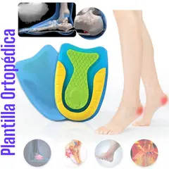 OEM - Plantillas Gel Unisex para Talón y Aliviar Dolor de Pies Almohadillas