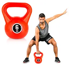 GENERICO - PESA RUSA DE PVC ROJO 6KG