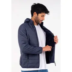 JUSTO - CASACA PARA HOMBRE AZUL - ACOLCHADO SLIM FIT