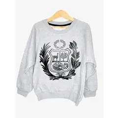 PEYITO - Polera Afranelado Escudo Nacional Perú Niños Unisex