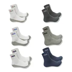 FILA - Medias Tobilleras - Pack De 6 Pares