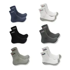 FILA - Medias Tobilleras - Pack De 6 Pares