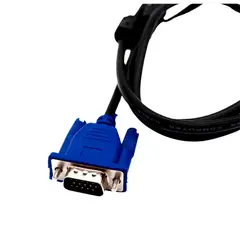 GENERICO - Cable Vga A Vga X2 Unid 1.5mt 15 Pines C Doble Filtro Macho A Macho