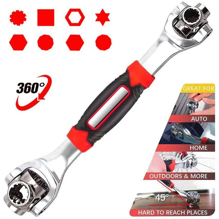 Llave universal wrench 48 en 1 acero herramienta tuercas