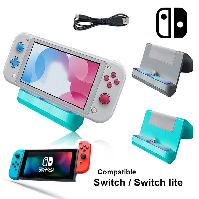 Base Cargador Para Nintendo Switch y Switch Lite Dock con cable