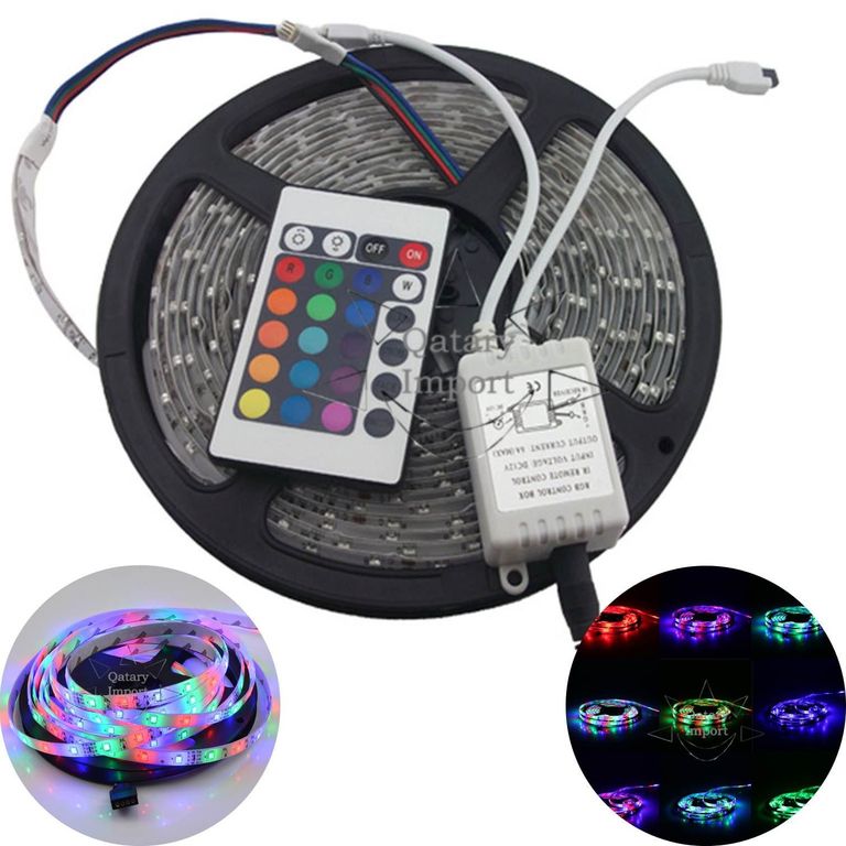 Cinta LED RGB 35 / 28 De 4 Metros 3M + Control Autoadhesivo