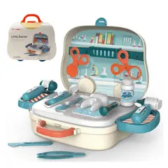 PEQUEÑAS TRAVESURAS - Juguete Maletin De Doctor - Set De 17 Piezas
