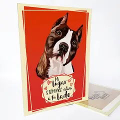 QALA DISEÑO - Cuadro Decorativo - - Perro Pitbull - 30x225 cms