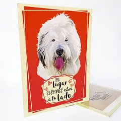 QALA DISEÑO - Cuadro Decorativo - - Perro Ovejero - 30x225 cms