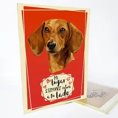 QALA DISEÑO - Cuadro Decorativo - - Perro Salchicha M - 30x225 cms