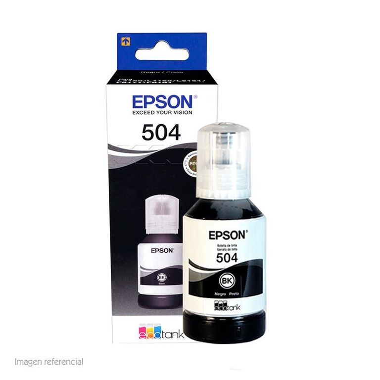Tinta Impresora T504 NEGRA L4150 L4160 L4260 L6171