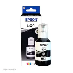 EPSON - Tinta Impresora T504 NEGRA L4150 L4160 L4260 L6171