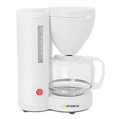 IMACO - Cafetera electrica 6 tazas icm608 - color blanco
