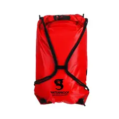 GECKOBRANDS - Drawstring WP Backpack- Red Black