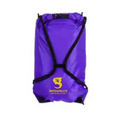 GECKOBRANDS - Drawstring WP Backpack- Purple Yellow