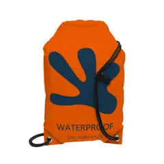 GECKOBRANDS - Drawstring WP Backpack -Orange Navy