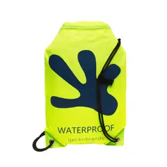 GECKOBRANDS - Drawstring WP Backpack - Bright Green Navy