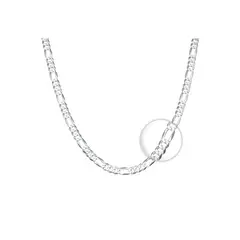 CLEO JOYAS & ACCESORIOS - Cadena figaro cartier plata hombre