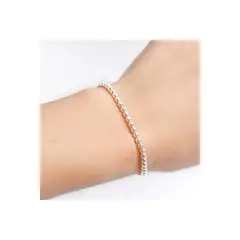 CLEO JOYAS & ACCESORIOS - Pulsera bolas plata mujer