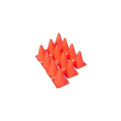 GENERICO - 12pcs conos de entrenamiento fútbol - naranja