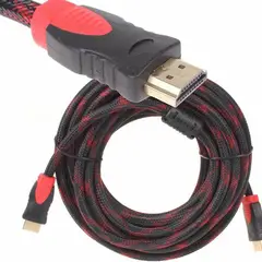 GENERICO - Cable HDMI - HDMI Con Filtro 10 metros Full HD 3D V1.4 Enmallado Negro