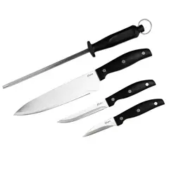OSTER - Set de Cuchillos con Afilador 4 Piezas Acero I