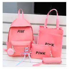 GENERICO - Mochila Juvenil Kawaii Mochila Aesthetic Set x 4