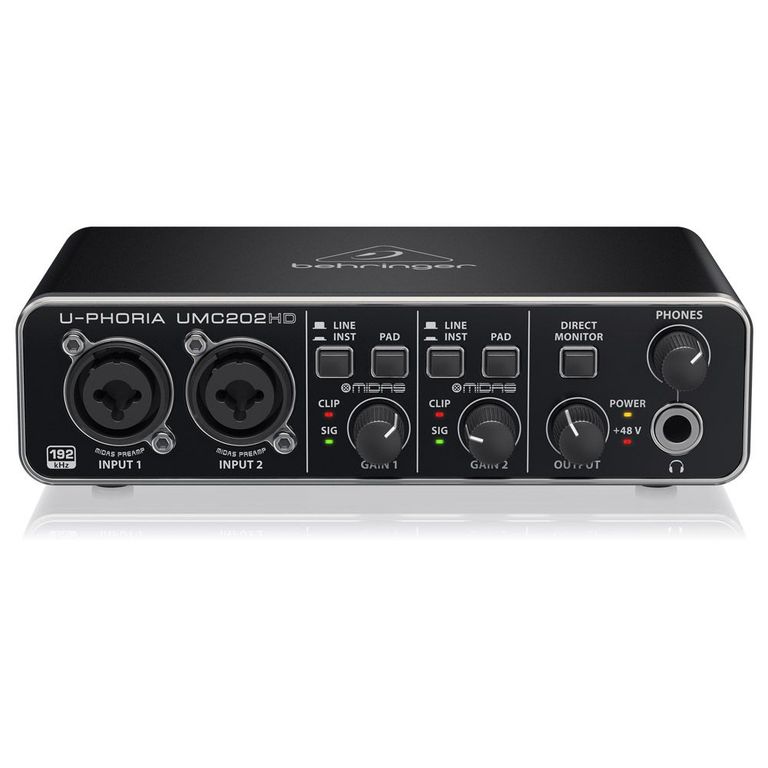 Interfaz de Audio UMC202HD Doble canal