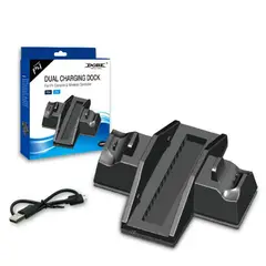 DOBE - Cargador Mandos Ps4 Pro Soporte Base Vertical Y Cooler