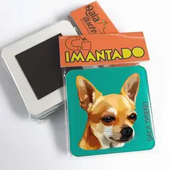 QALA DISEÑO - Imantado de Acrílico - - Perro Chihuahua D Magneto 6x6