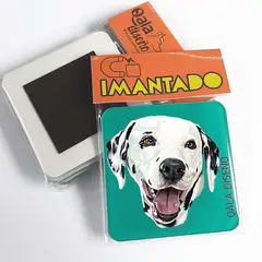 QALA DISEÑO - Imantado de Acrílico - - Perro Dálmata - Magneto 6x6