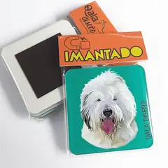 QALA DISEÑO - Imantado de Acrílico - - Perro Ovejero - Magneto 6x6
