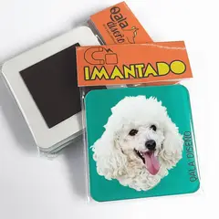 QALA DISEÑO - Imantado de Acrílico - - Perro Poodle B - Magneto 6x6