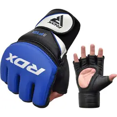 RDX - F12 GUANTES MMA DE GRAPPLING AZUL-L
