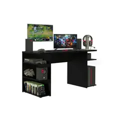 MUEBLES CRISOSTOMO - Escritorio gamer janeiro negro 130cm