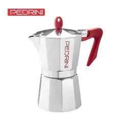 PEDRINI - Cafetera moka italiana asa roja x 6tz