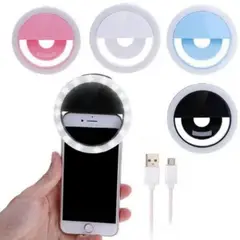 OEM - Pack x 4 Flash light selfie luminoso lamp night ring para celulares