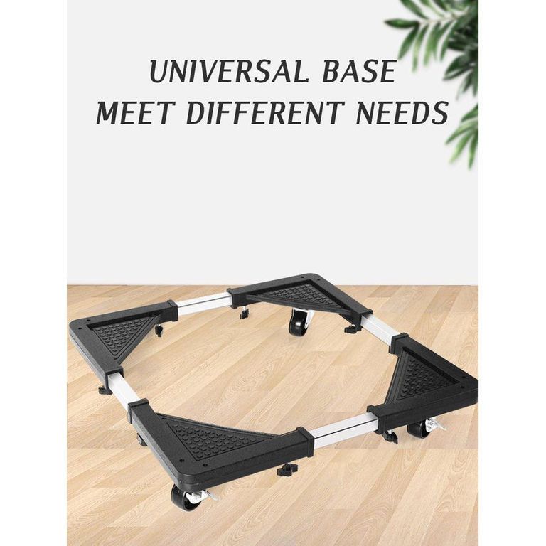 Base ajustable multifuncional acero con ruedas para electrodomésticos