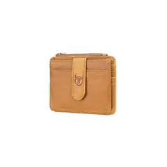 BULLCAPTAIN - - Tarjetero de Cuero Mate KB-00-BR Marrón