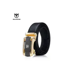 BULLCAPTAIN - - Correa de Cuero Mate PD002-GD-BK Negro