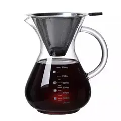 GENERICO - Cafetera de goteo con filtro de acero x 600ml