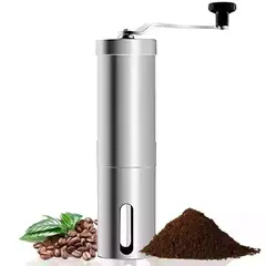 GENERICO - Molinillo manual de café de acero inox para viaje