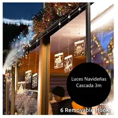 INSPIRA MARKET - Luces LED Navideñas Cascada Paleta luz navidad Ambar