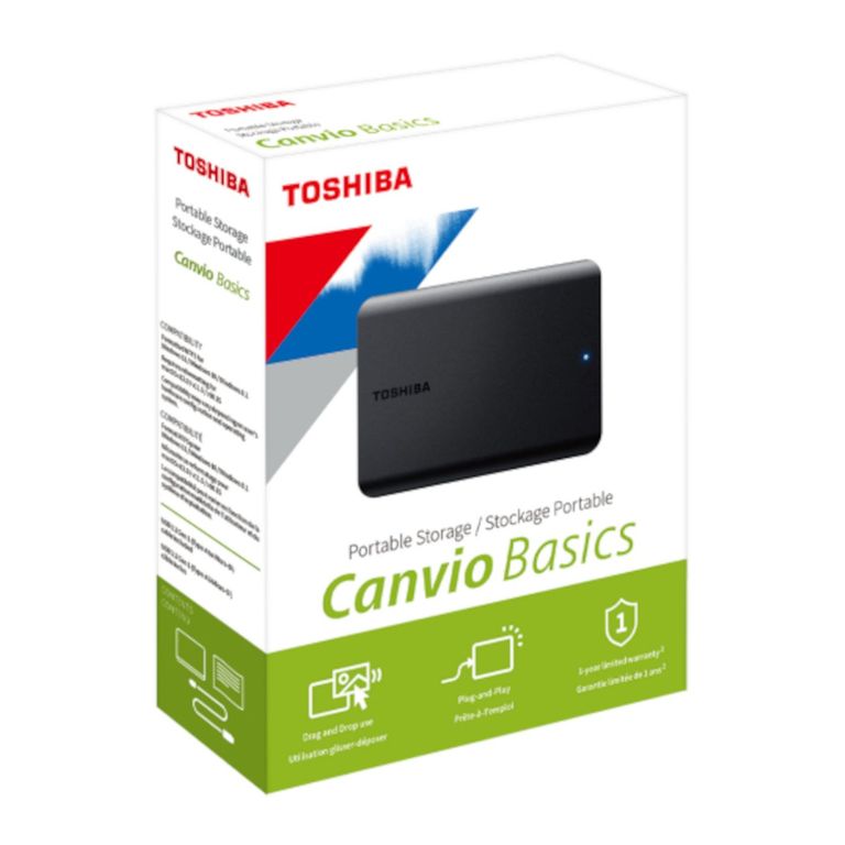 Disco Duro Externo 1TB Canvio Basics Negro Mate