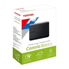 TOSHIBA - Disco Duro Externo 1TB Canvio Basics Negro Mate