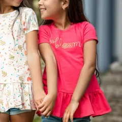 LE PETIT COMPANY - Polo Niña Algodón Bloom Coral