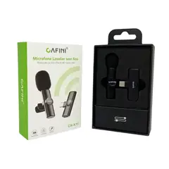 CAFINI - Micrófono Solapero Inalámbrico Con Entrada Tipo C